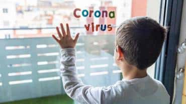 Niños y niñas con covid